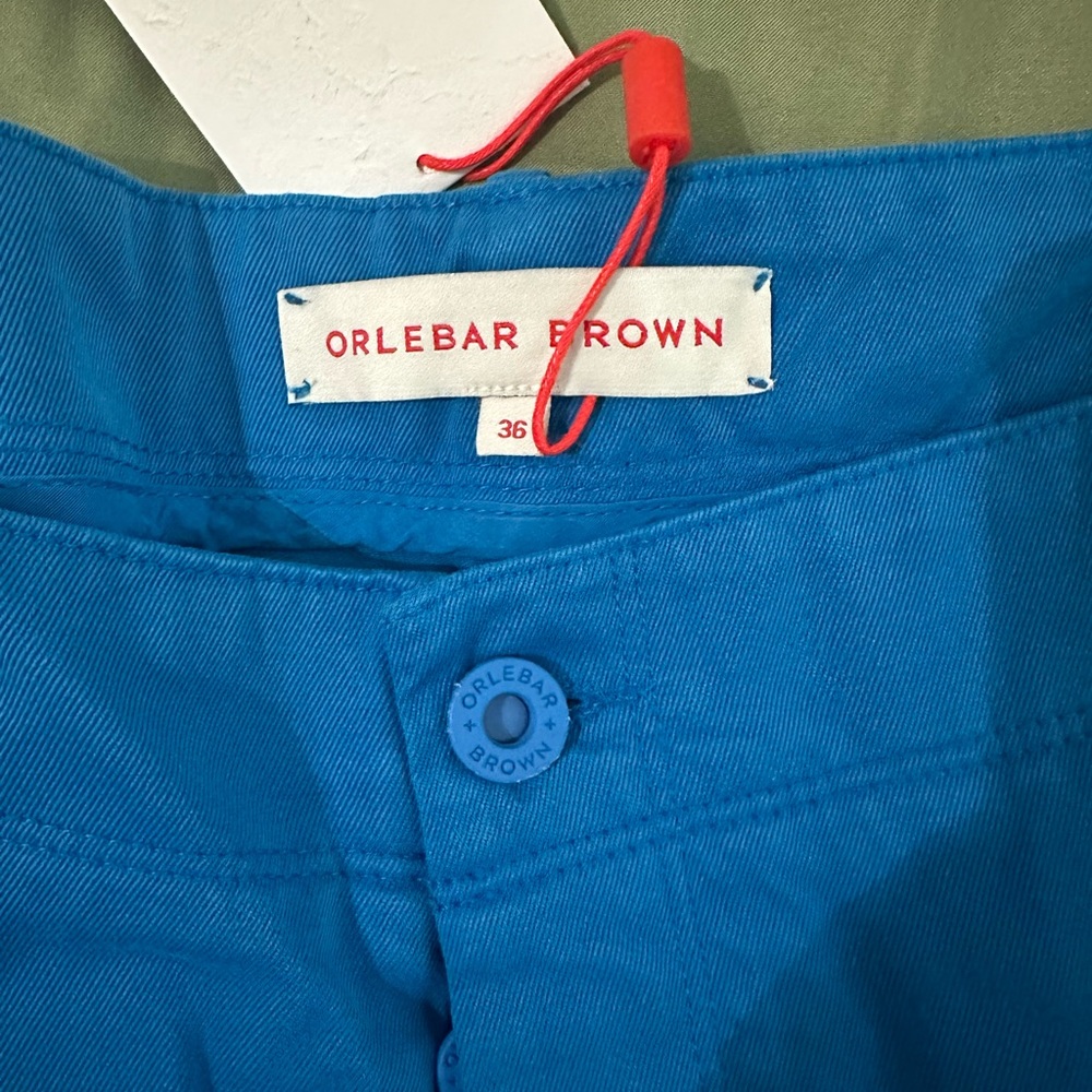Orlebar Brown Bay Blue Catalan Pants - Size 36 W, Never Worn